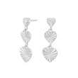 Silver earrings heart ACTOR52