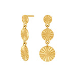 Silver earrings circle ACTOR52