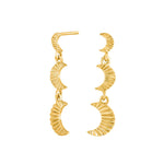 Silver earrings moon ACTOR52