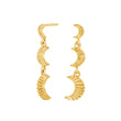 Silver earrings moon ACTOR52