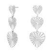 Silver earrings heart ACTOR52