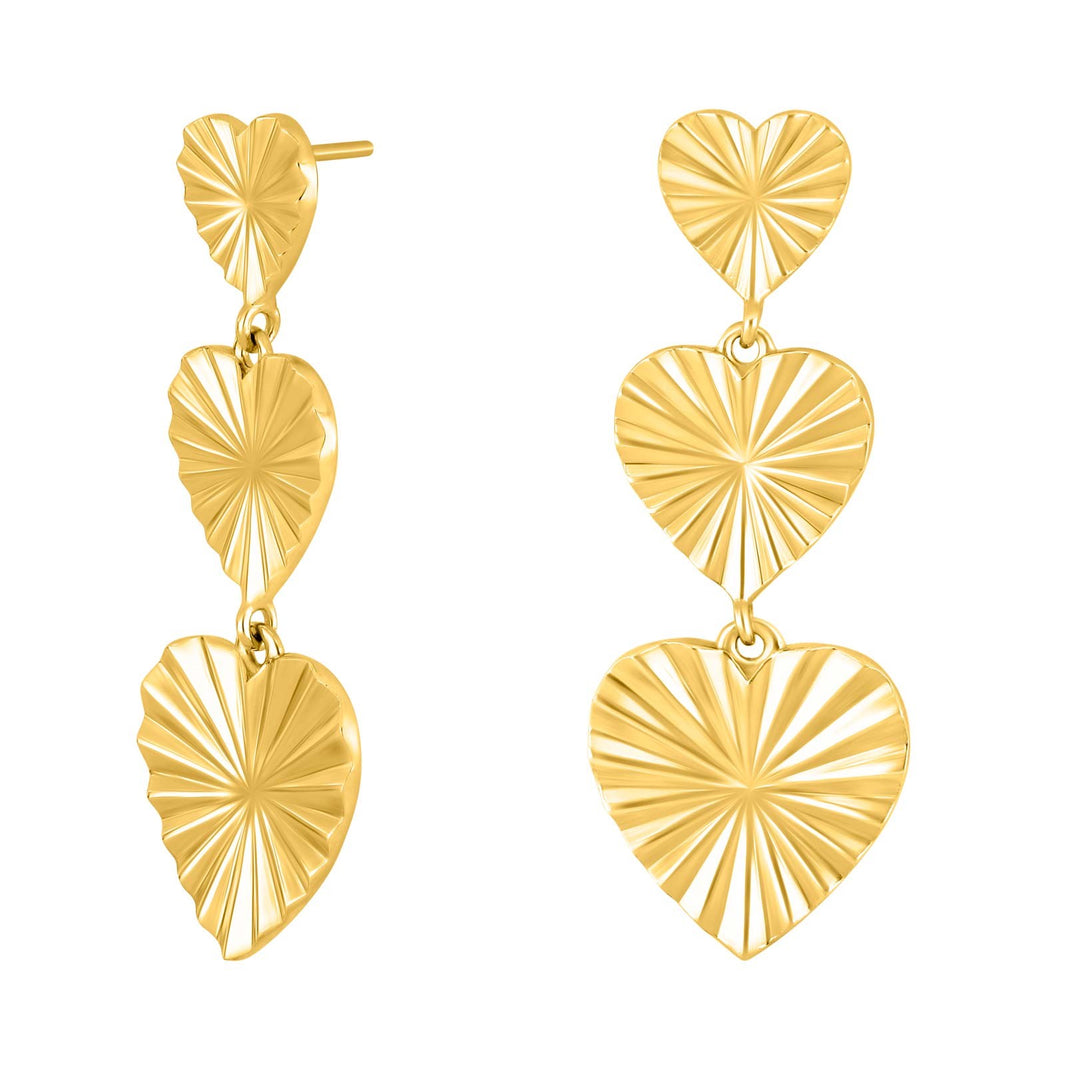 Silver earrings heart ACTOR52