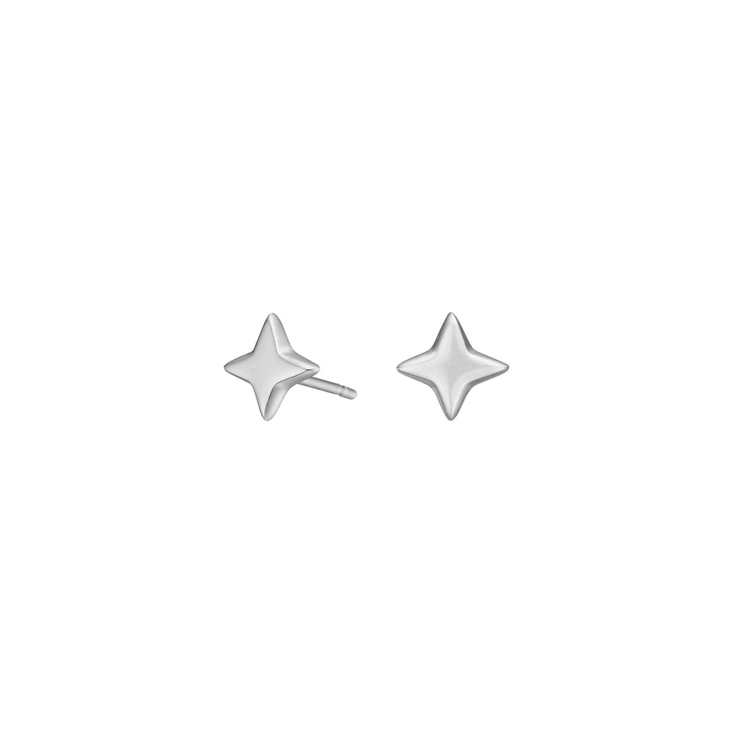 Rhd. Silber Ohrstecker Stern UNIVERSE52