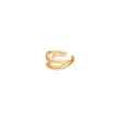 Silver ear cuff FLUID52