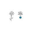 Earrings blue flower BRODERIE52