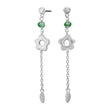 Earhanger green flower BRODERIE52