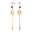 Earhanger green flower BRODERIE52
