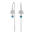 Earhanger blue flower BRODERIE52