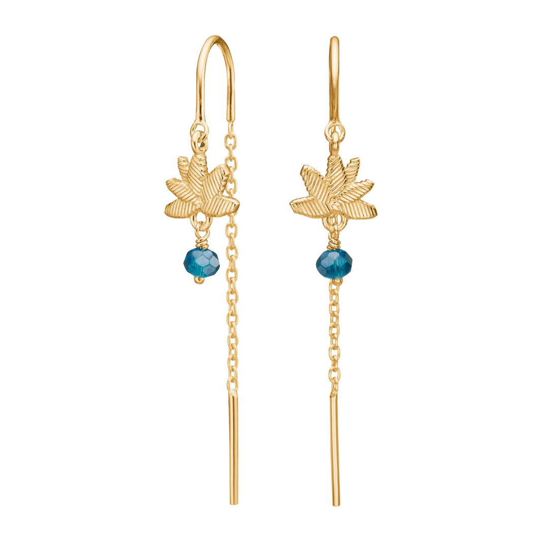 Earhanger blue flower BRODERIE52