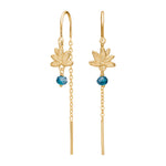 Earhanger blue flower BRODERIE52
