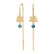 Earhanger blue flower BRODERIE52