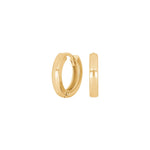 Goldpl. silver hoops 14mm