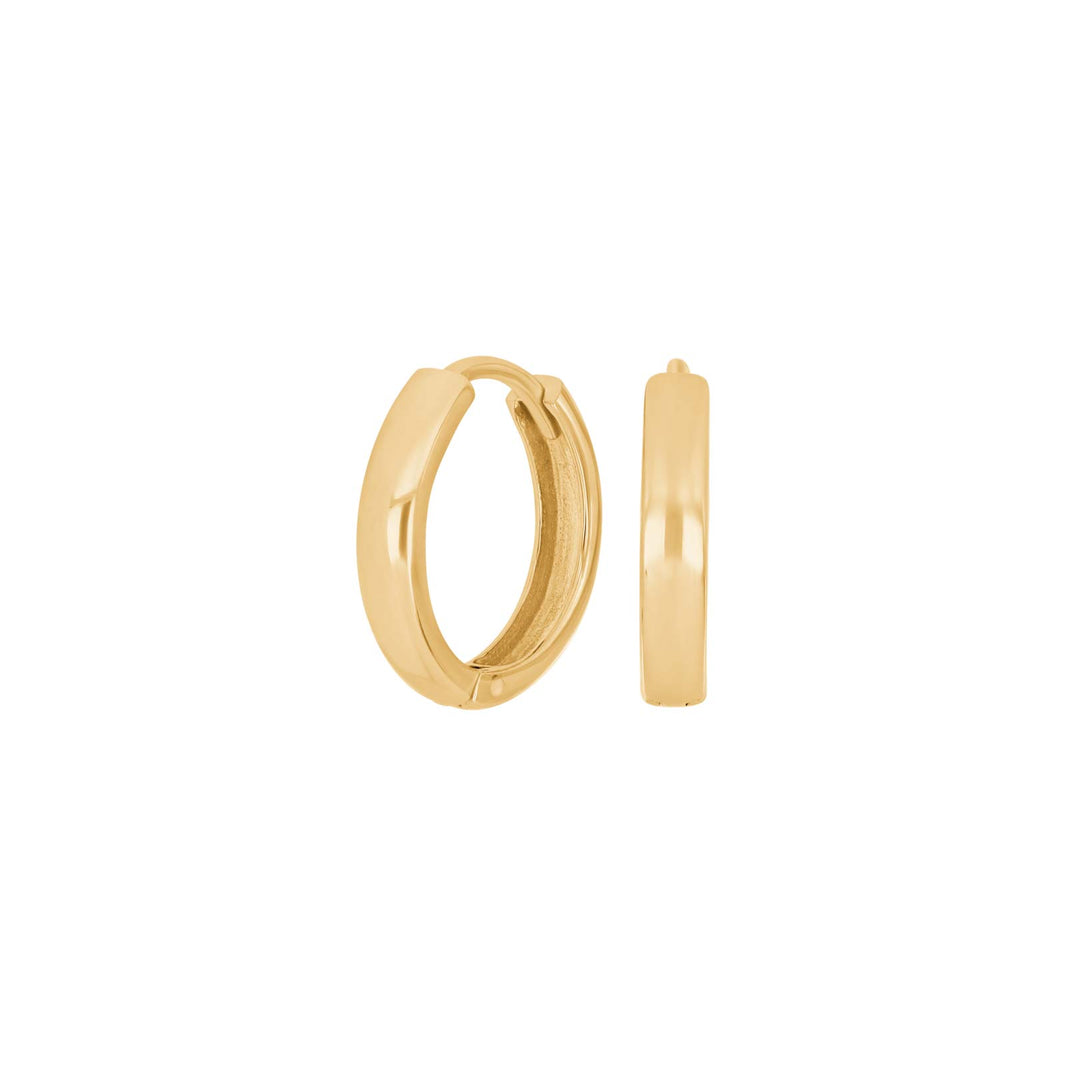 Goldpl. silver hoops 16mm