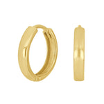 Goldpl. silver hoops 16mm
