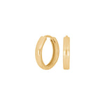 Goldpl. silver hoops 16mm