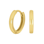 Goldpl. silver hoops 14mm