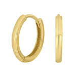 Goldpl. silver hoops 15mm