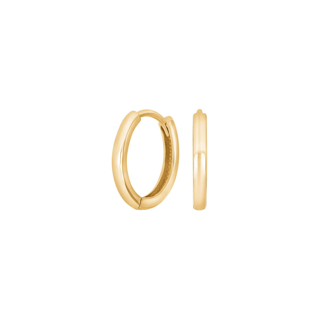 Goldpl. silver hoops 15mm