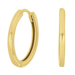 Goldpl. silver hoops 20mm