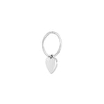 Rh. Silber Creolen FUNKY52 Herz 1Stk