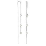Rhd. silver earring PEARL52