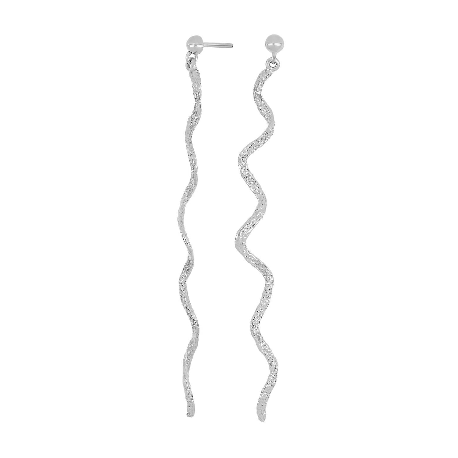 Silver earring FUN52 - Gold plated