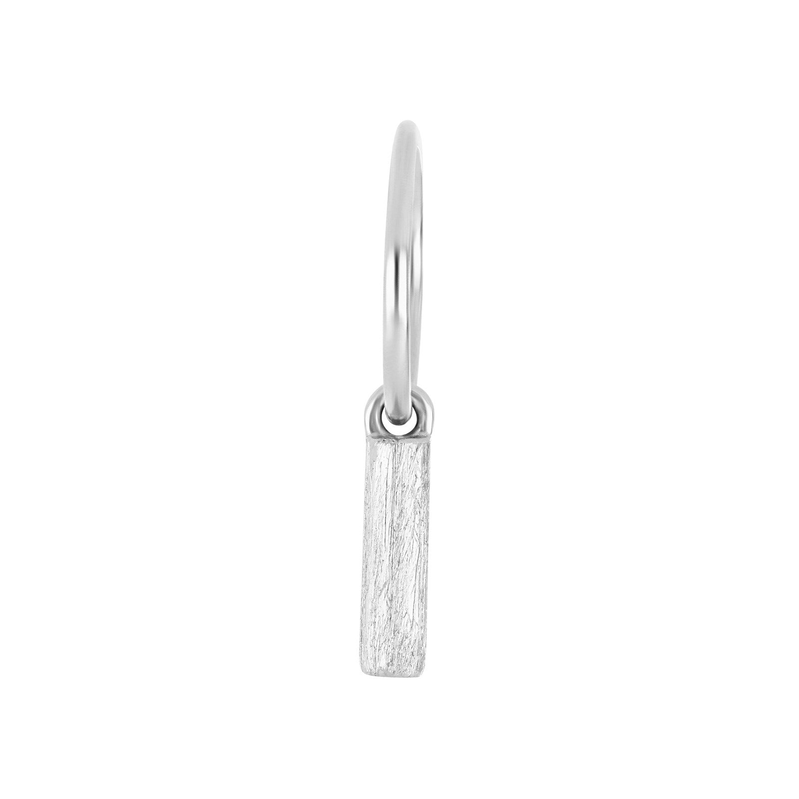 SON Rhodinierte Silber Creolen Stab