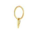 SON Gold-plated silver hoops spike