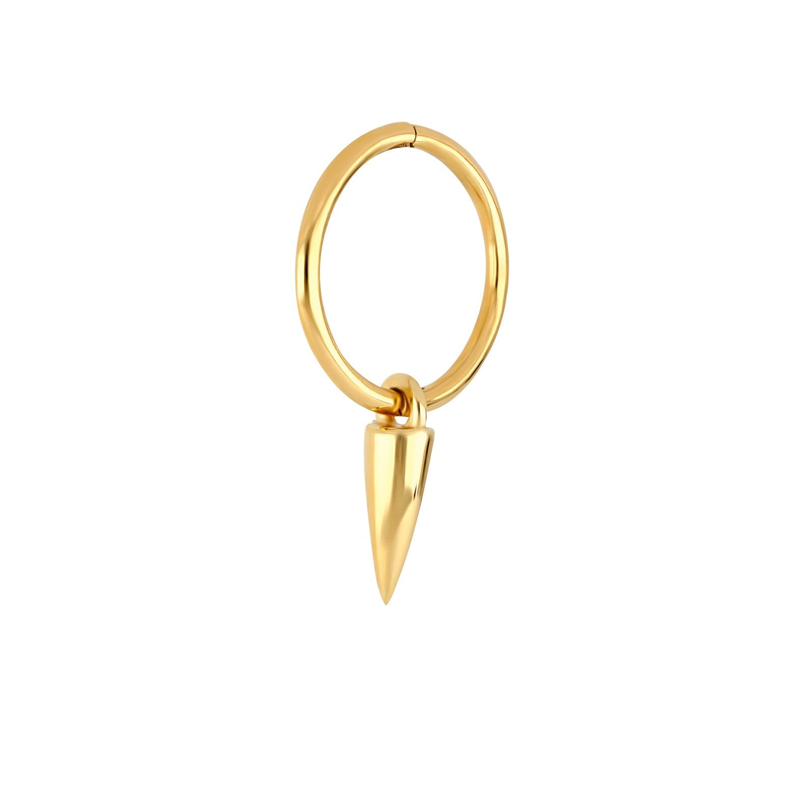 SON Gold-plated silver hoops spike