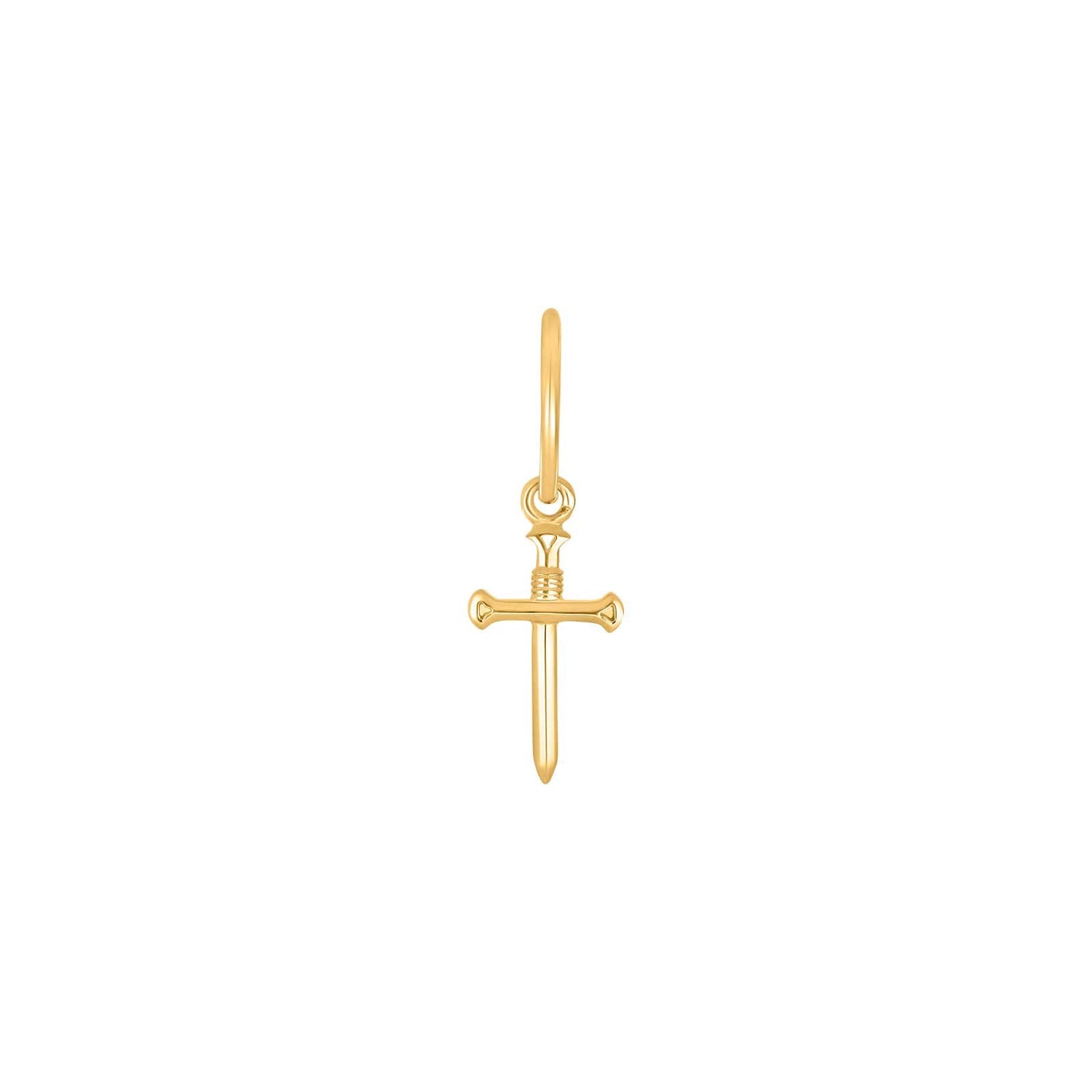 SON Gold-plated silver hoops sword