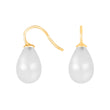 Silver earrings with Bohemian quartz glass