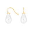 Silver earrings with Bohemian quartz glass