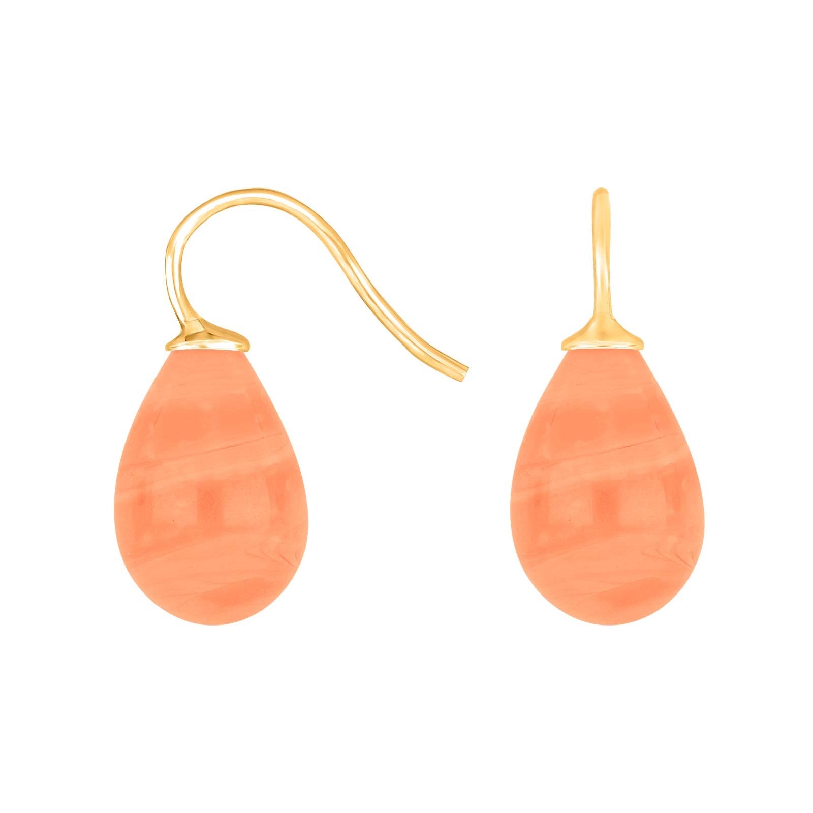 Silver earrings with Bohemian quartz glass