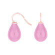 Silver earrings with Bohemian quartz glass