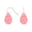 Silver earrings with Bohemian quartz glass