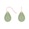 Silver earrings with Bohemian quartz glass