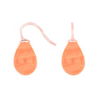 Silver earrings with Bohemian quartz glass