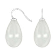 Silver ear. w/Bohemian quartz glass