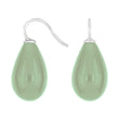 Silver ear. w/Bohemian quartz glass