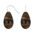 Silver ear. w/Bohemian quartz glass