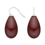 Silver ear. w/Bohemian quartz glass