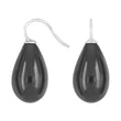 Silver ear. w/Bohemian quartz glass