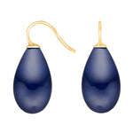 Silver ear. w/Bohemian quartz glass