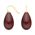 Silver ear. w/Bohemian quartz glass