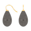 Silver ear. w/Bohemian quartz glass