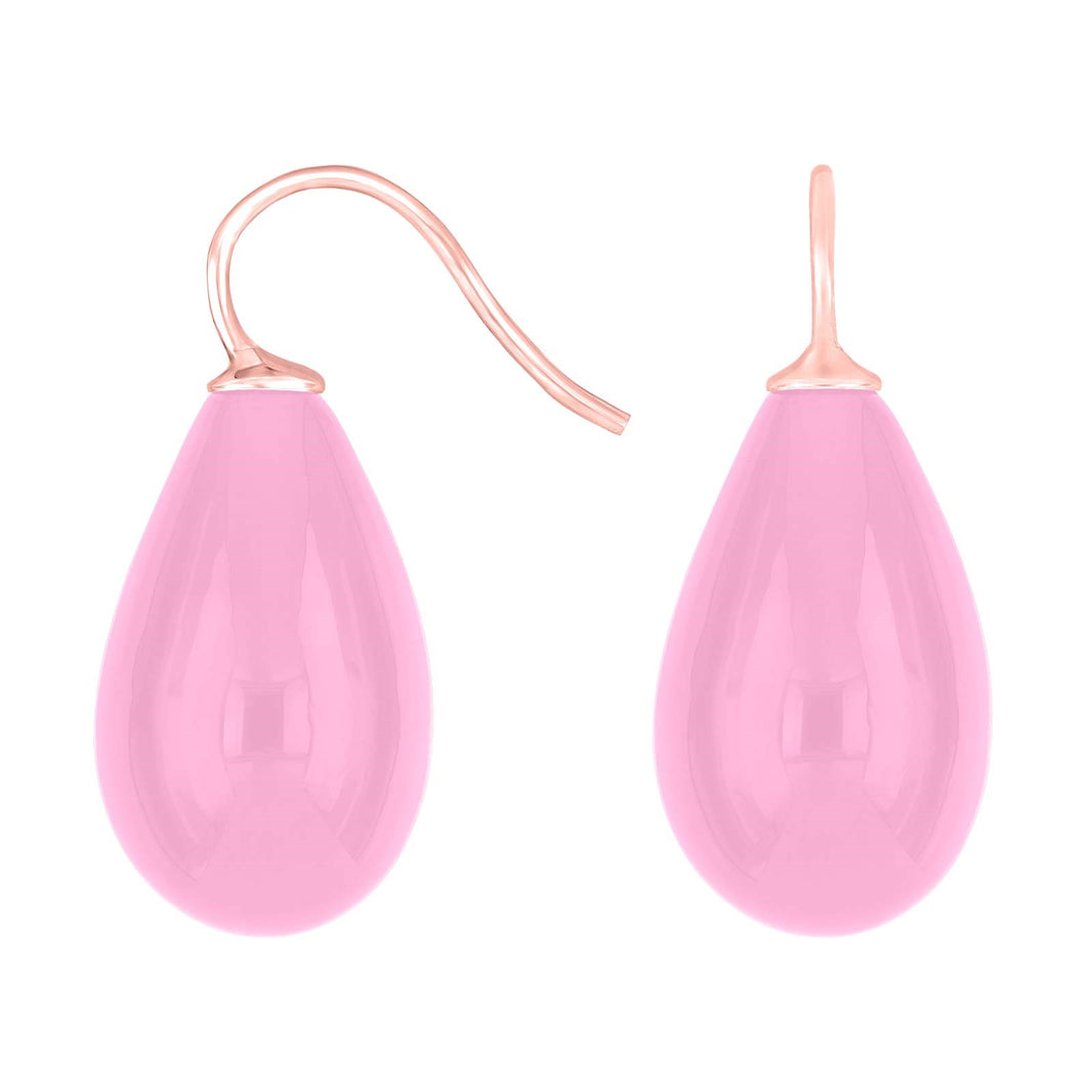 Silver ear. w/Bohemian quartz glass