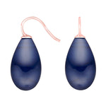 Silver ear. w/Bohemian quartz glass