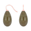 Silver ear. w/Bohemian quartz glass