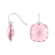 Silver ear. w/quartz glass faceted