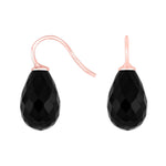 Silver ear. w/quartz glass faceted